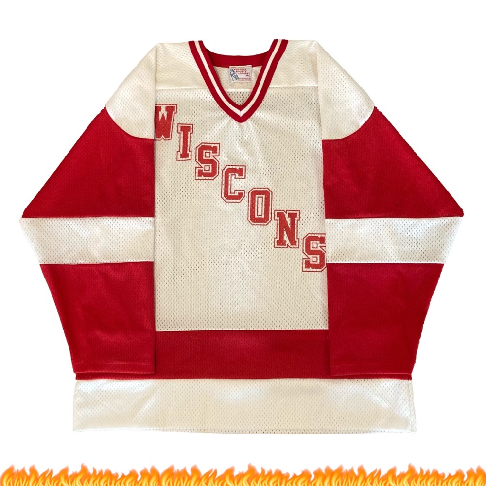 Vintage KSA Inc. Wisconsin Hockey Jersey